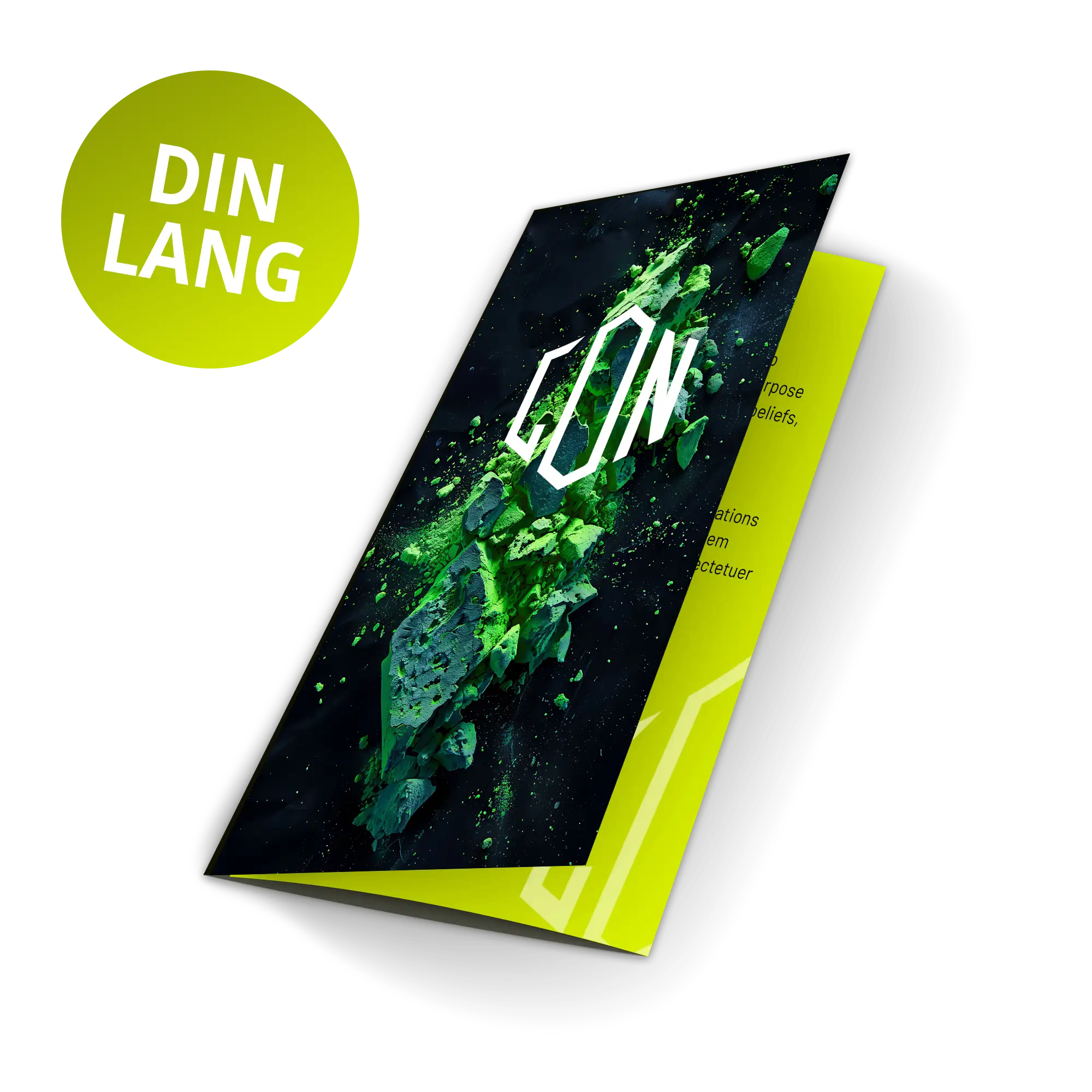 Folder 6 Seiten - DIN Lang Hochformat